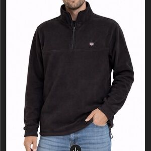 Monte Carlo Air Force Series 1/4 Zip Fleece Pullover Jacket Men’s M NWT Black